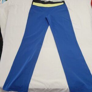 Vintage Y2K Lululemon Groove Pant Flare Yoga Pants Blue 8